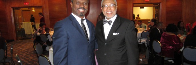 Dr. Walter Fluker (right), Martin Luther King, Jr. Professor at Boston University.